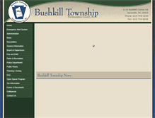 Tablet Screenshot of bushkilltownship.com